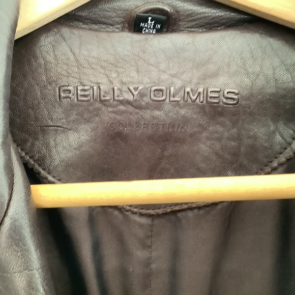 Reilly Olmes  Genuine Leather Brown Womens Coat L - Picture 11 of 14